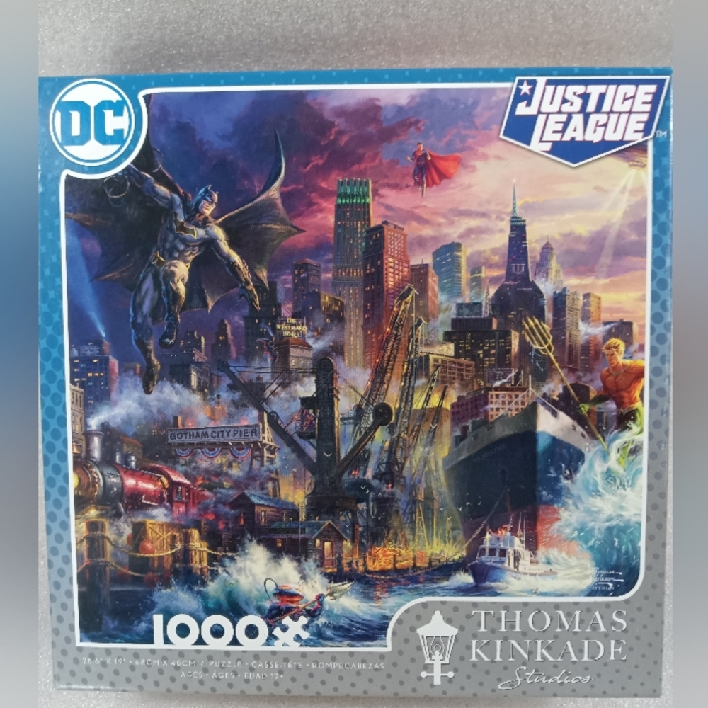 NEW Thomas Kinkade DC Comics 1000 Pcs Jigsaw Puzzle Justice League